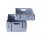 Kunststoffbox, stapelbar, Außenmaß 600 x 400 x 420 mm, 80 Liter, 